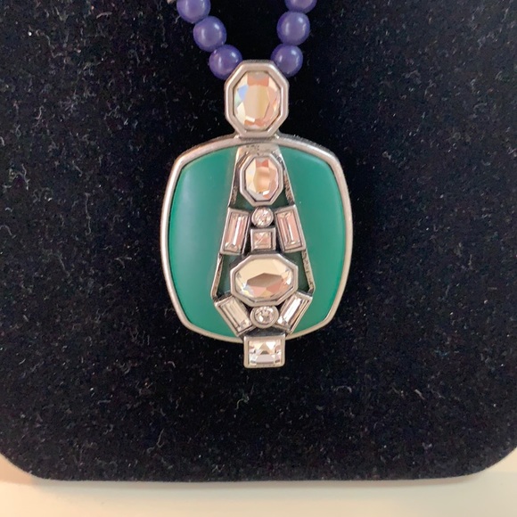 Lia Sophia necklace with rhinestones - Picture 1 of 8